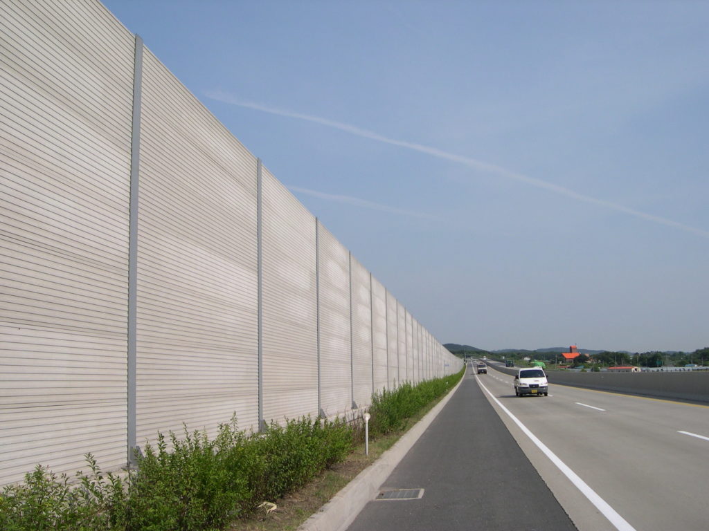 Image result for freeway sound barriers
